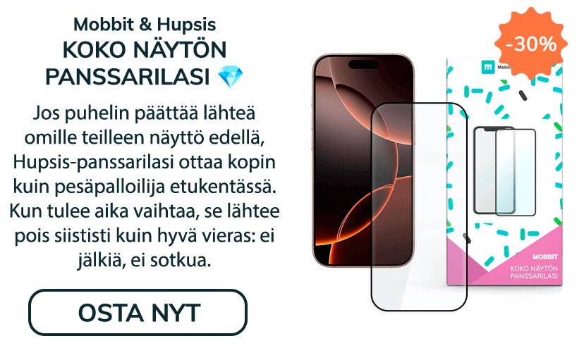 Mobbit koko näytön panssarilasit -30%