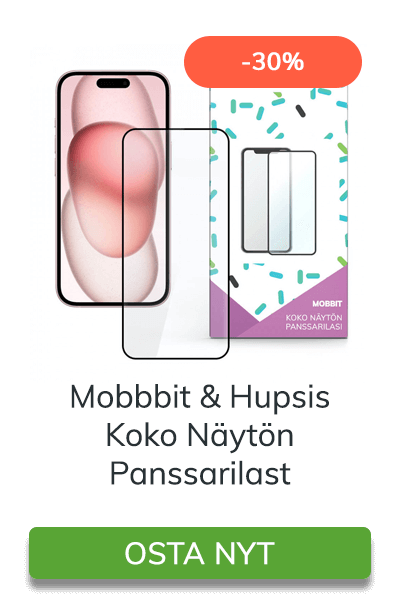Mobbit & Hupsis Koko näytön panssarilasit