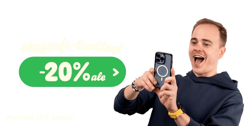 MagSafe tuotteet -20% alessa