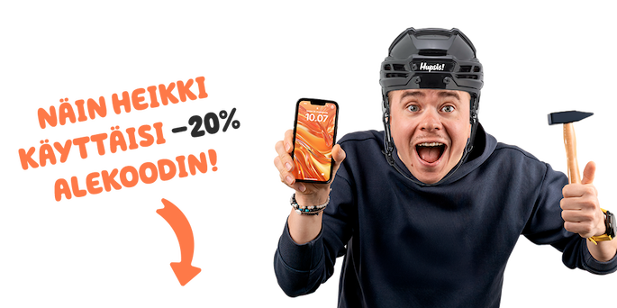 Näin Heikki käyttäisi -20% alekoodin