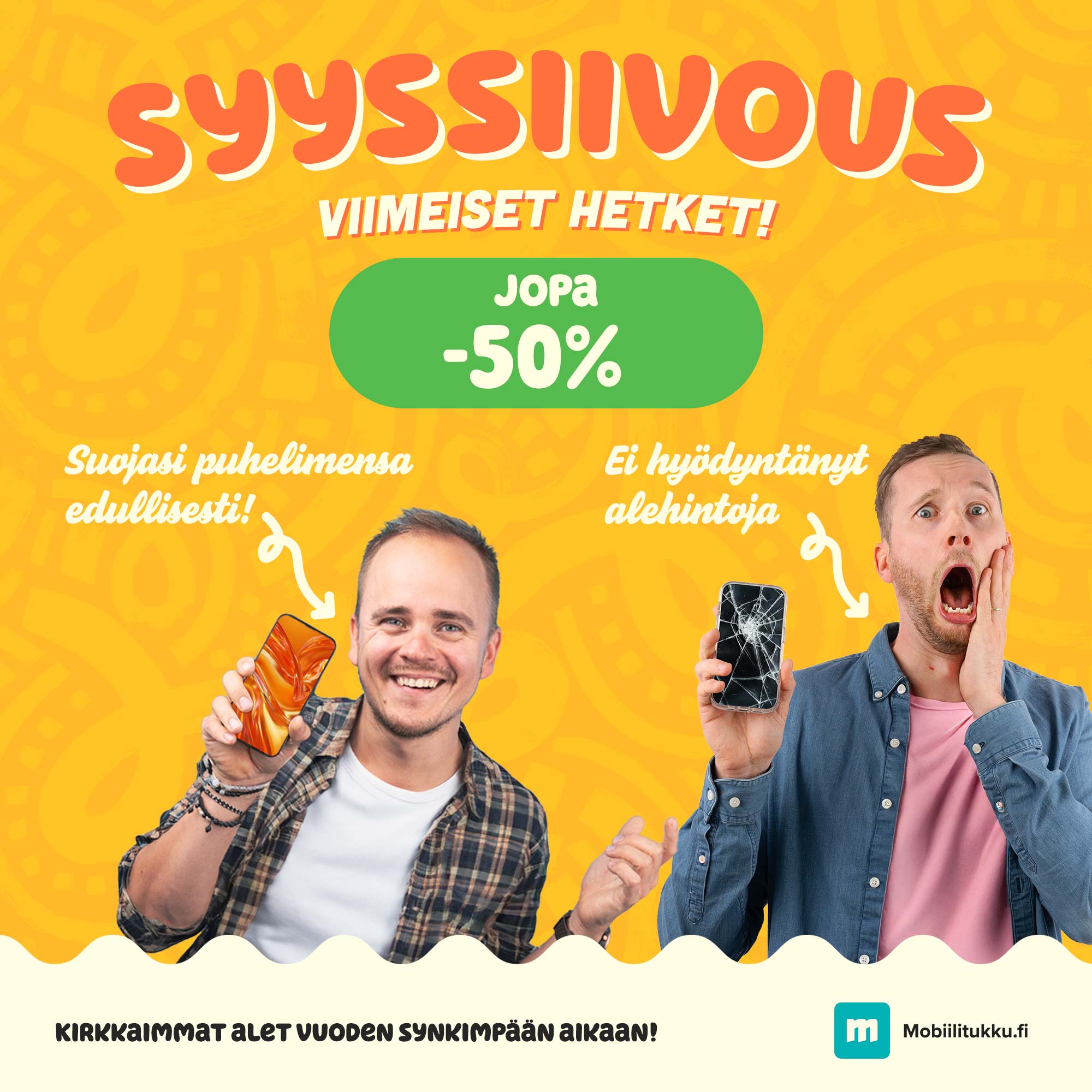 Syysalen viimeiset hetket. Osta ja säästä jopa -50%