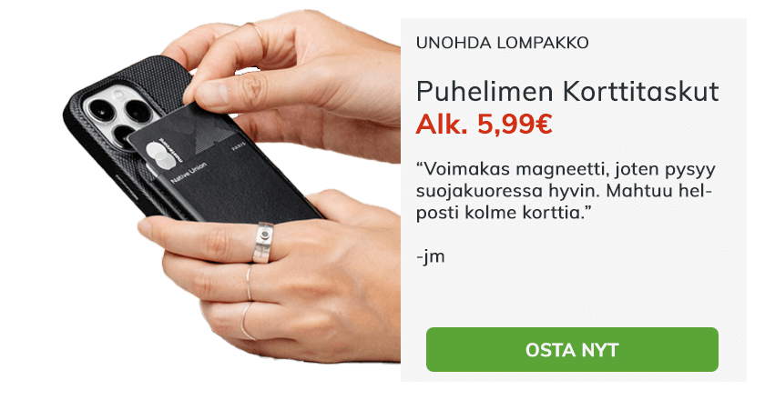 Puhelimen korttitaskut