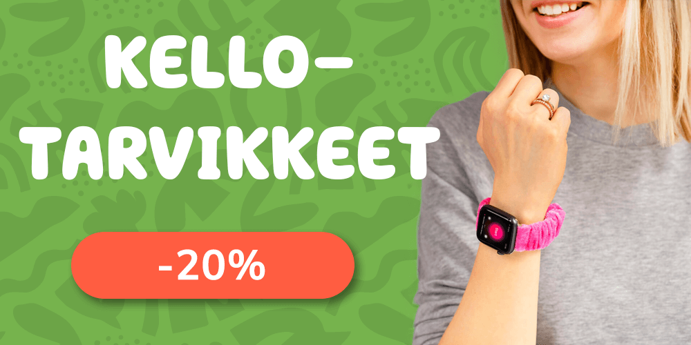 Kellotarvikkeet -20%