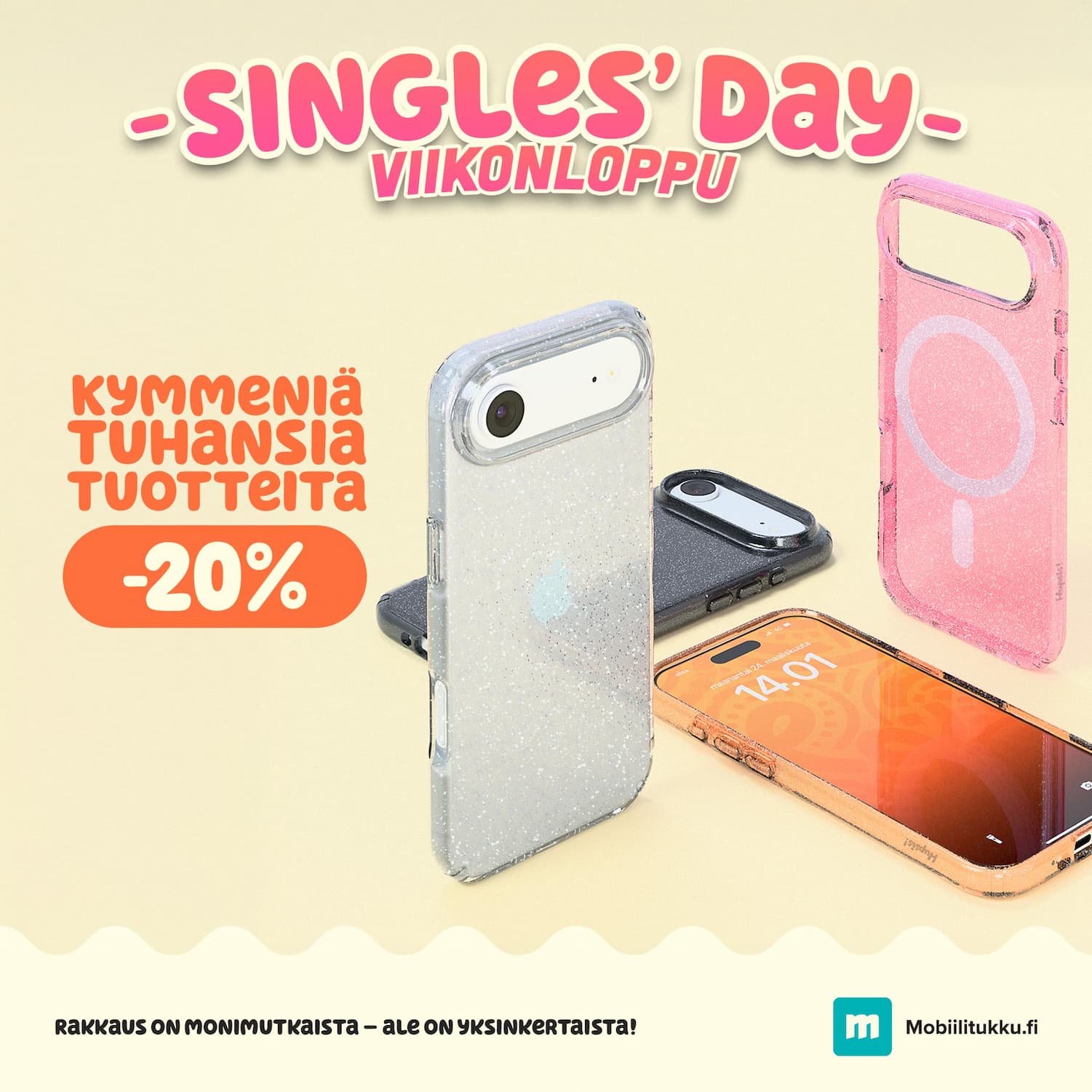 Singles Day alkaa: suojaa puhelimesi -20% edullisemmin