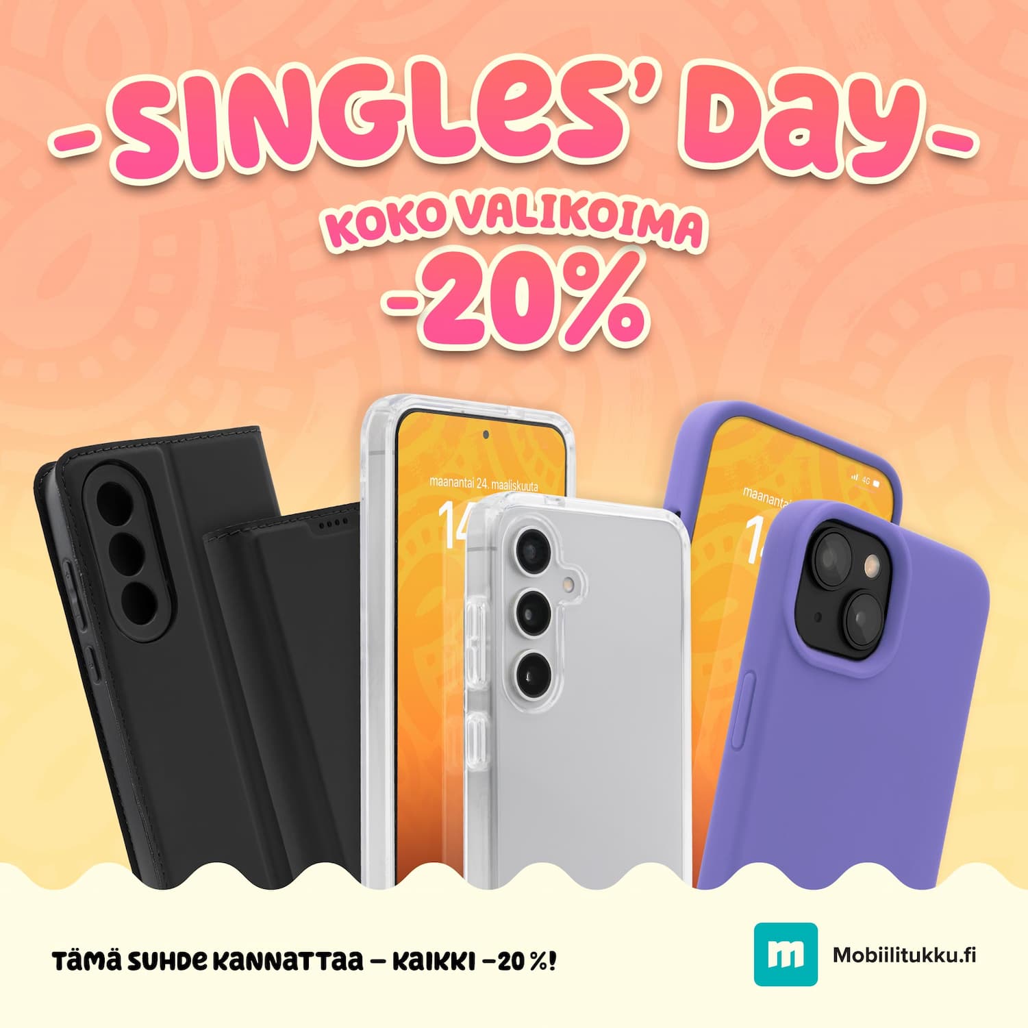 Singles Day aloitus - Kaikki -20%!