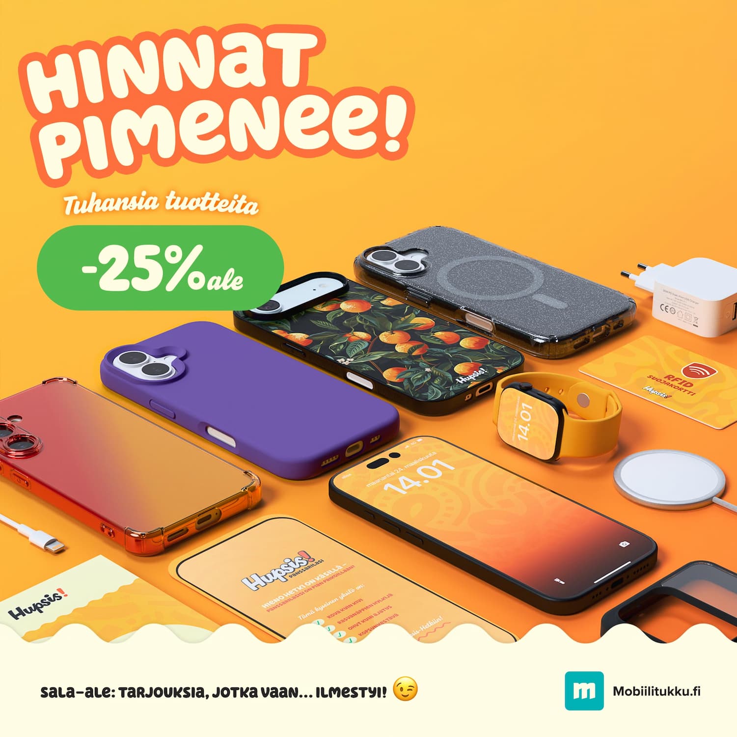 Hinnat pimenee: tuhansia tuotteita -25%