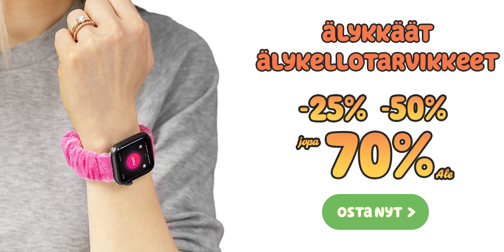 Älykellolle: rannekkeet ja suojat