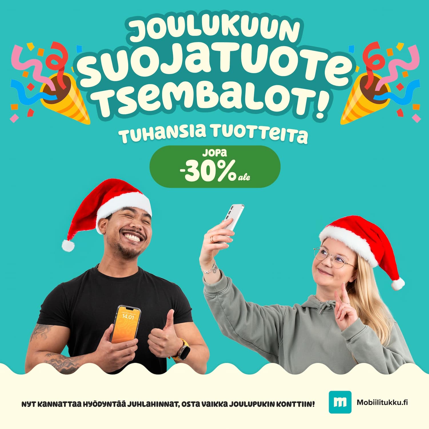 Joulukuun suojatuote tsembalot. Säästä jopa -30%.