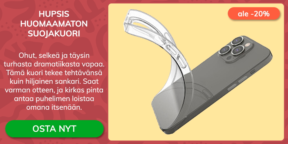 Hupsis Huomaamaton suojakuori