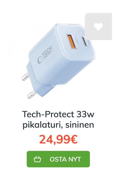 Tech-Protect laturi 33w sininen