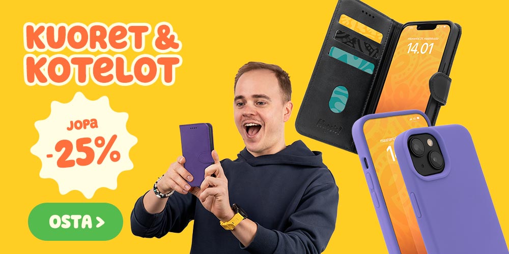 Kuoret ja kotelot jopa -25%