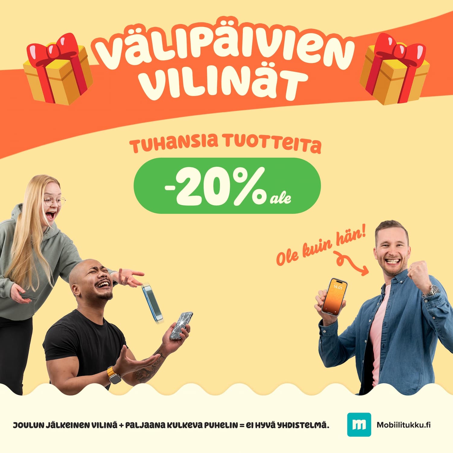 Suuri pääsiäisale -20% kuorista ja panssarilaseista