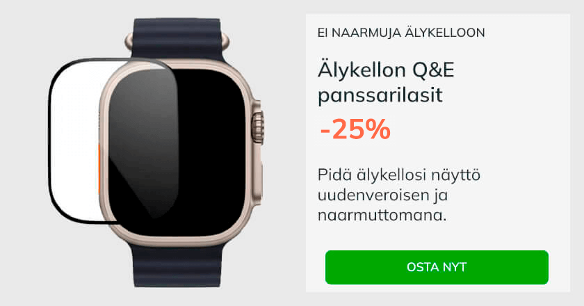 Älykellon panssarilasit