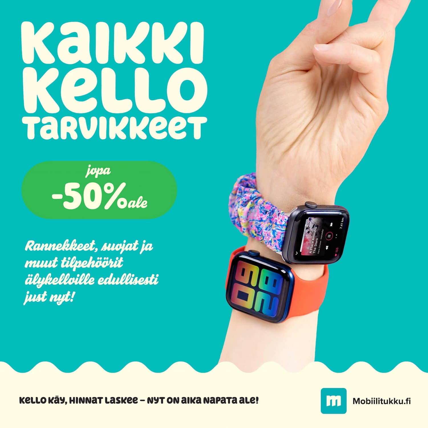 Älykellorannekkeet jopa -25%