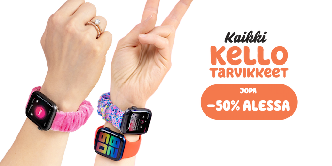 Kaikki kellotarvikkeet jopa -50% alessa