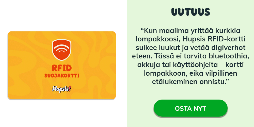 Uutuus: RFID suojakortti