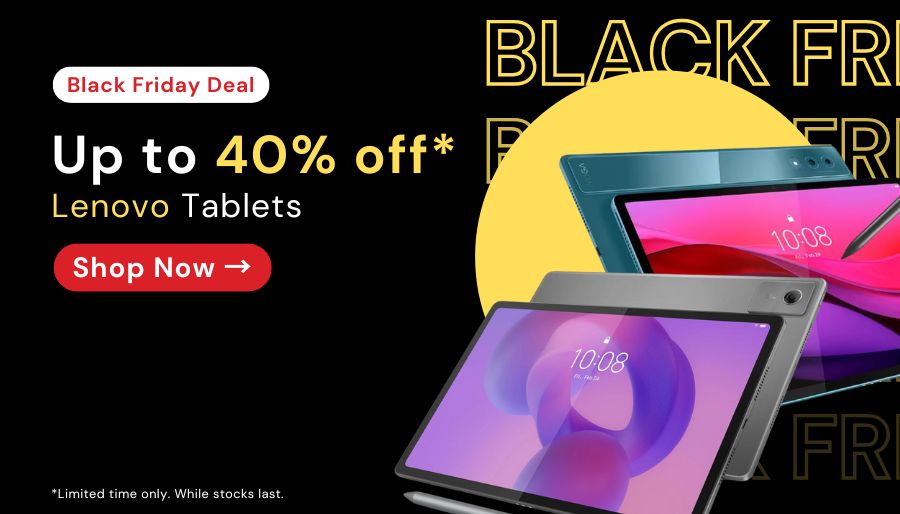Up to 40% off Lenovo Tablets