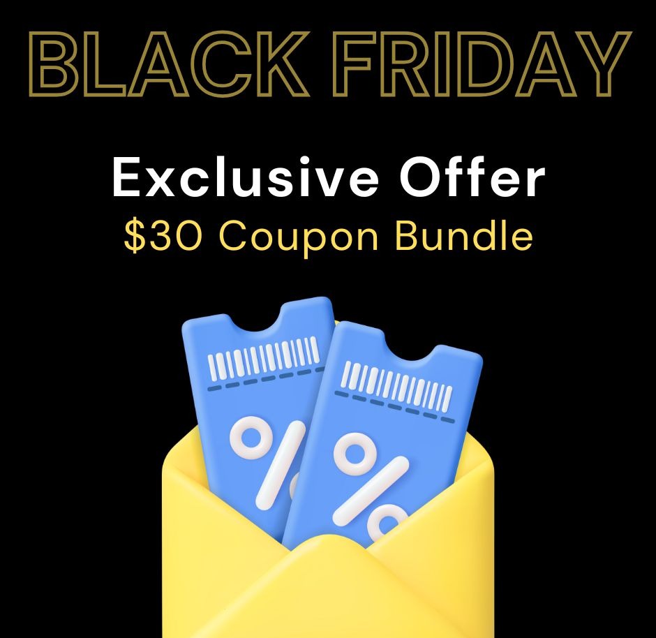 Up to 50% off Black Friday