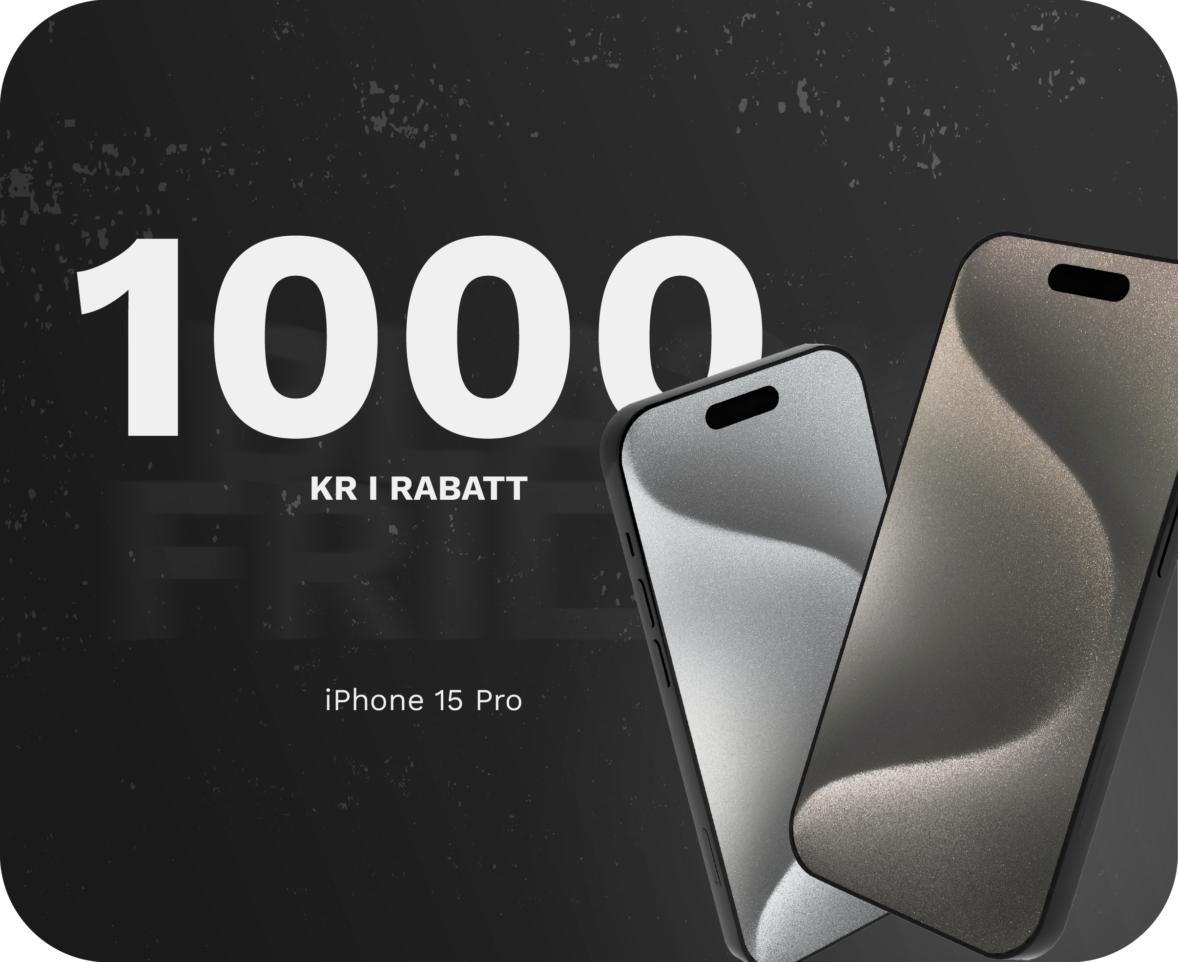 1000 kr avslag på iPhone 15 Pro