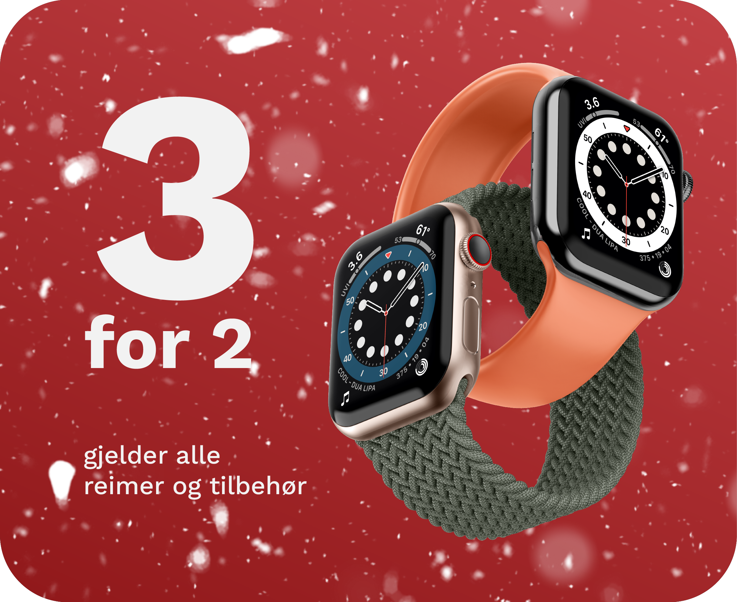 3 for 2 på reimer og tilbehør til Apple Watch