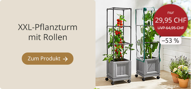 XXL-Pflanzturm mit Rollen