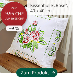 Kissenhülle „Rose“