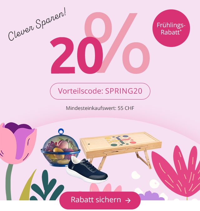 Clever Sparen! - 20% Frühlings-Rabatt*