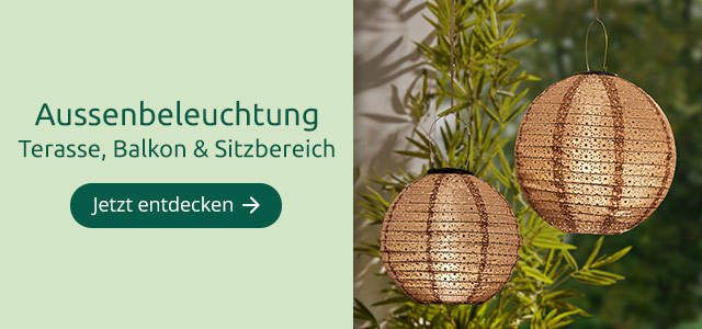 Aussenbeleuchtung für Terassen, Balkone