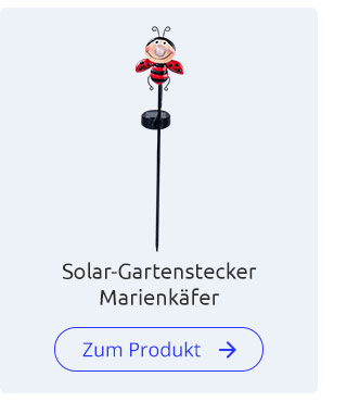 Solar-Gartenstecker Marienkäfer