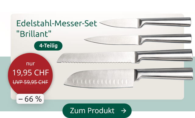 Edelstahl-Messer-Set „Brillant“, 4-teilig