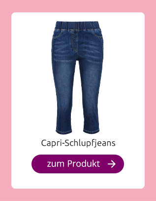 Capri-Schlupfjeans