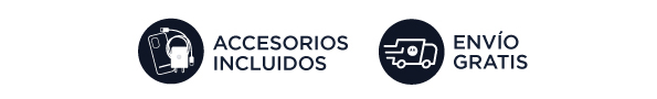 Accesorios incluidos | Envío gratis