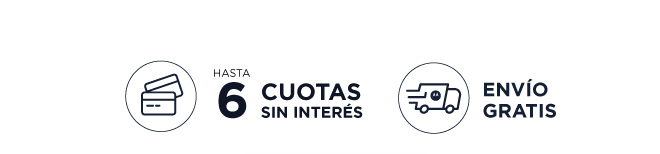 HASTA 6 CUOTAS SIN INTERÉS | ENVÍO GRATIS