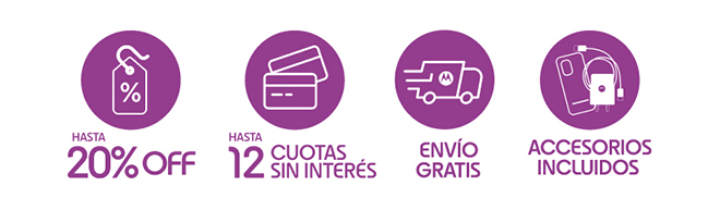 HASTA 20% OFF | HASTA 12 CUOTAS SIN INTERÉS | ENVÍO GRATIS | ACCESORIOS INCLUIDOS