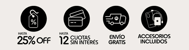 HASTA 25% OFF | HASTA 12 CUOTAS SIN INTERÉS | ENVÍO GRATIS | ACCESORIOS INCLUIDOS
