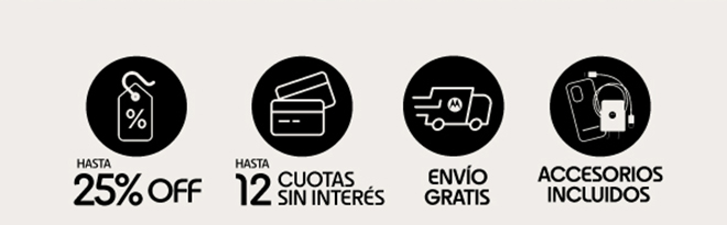 HASTA 25% OFF | HASTA 12 CUOTAS SIN INTERÉS | ENVÍO GRATIS | ACCESORIOS INCLUIDOS