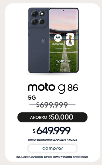 moto g 86 5G $649.999 | comprar