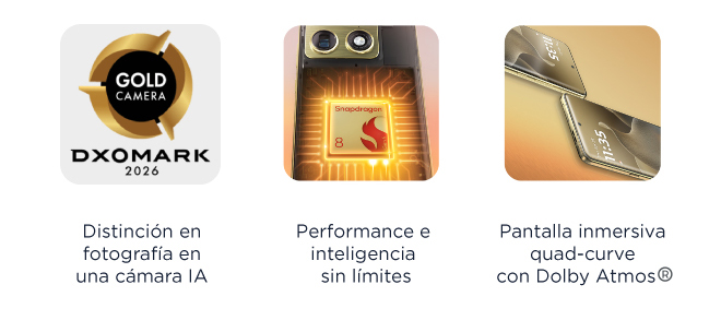 Distinción en fotografía en una cámara IA | Performance e inteligencia sin límites | Pantalla inmersiva quad-curve con Dolby Atmos®