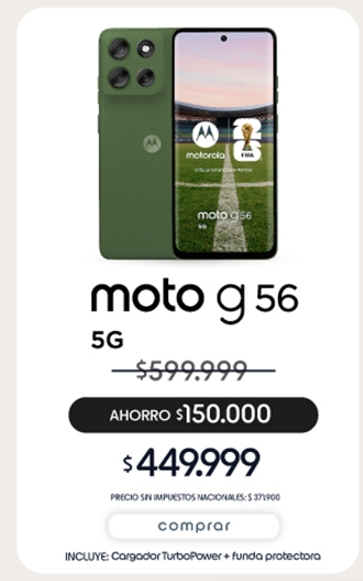 moto g 56 5G $449.999 | comprar