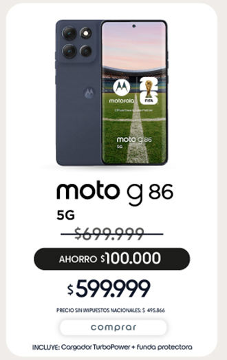 moto g 86 5g $599.999 | comprar