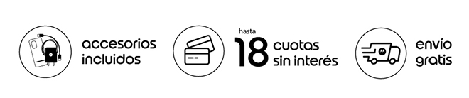 Accesorios incluidos | hasta 18 cuotas sin interés | envío gratis
