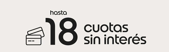 hasta 18 cuotas sin interés