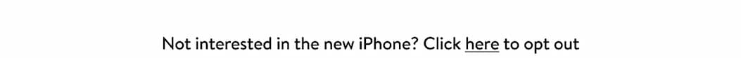 iPhone opt-out