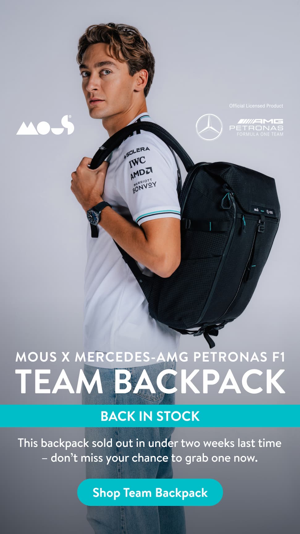 Team backpack back in stock