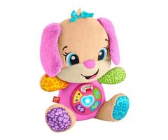 Fisher Price Laugh & Learn Εκπαιδευτικό Σκυλάκι Smart Stages Ροζ (JFD34)