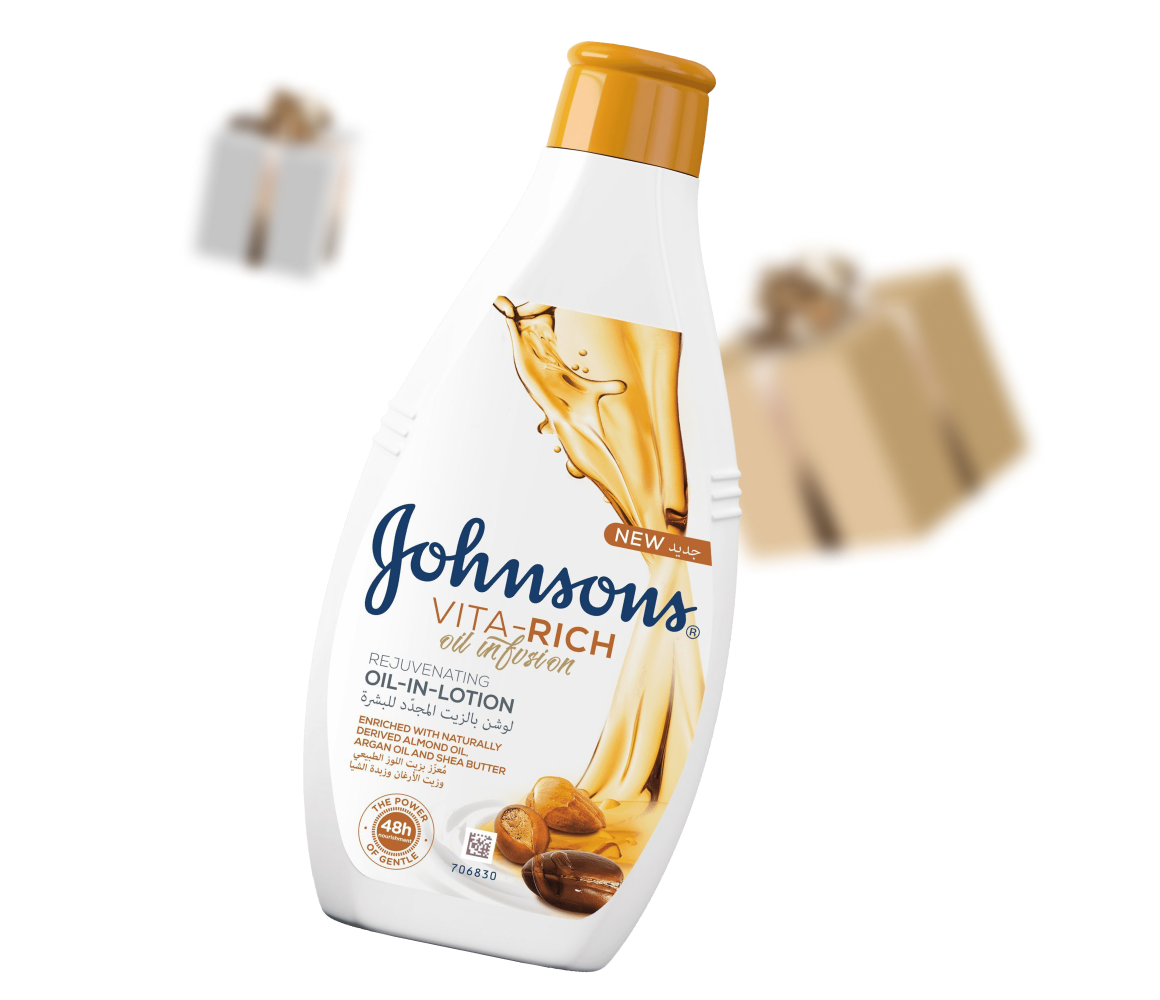 ЛОСЬЙОН ДЛЯ ТІЛА ЖИВИЛЬНИЙ JOHNSON'S VITA-RICH З МАСЛАМИ МИГДАЛЮ ТА ШИ 400МЛ