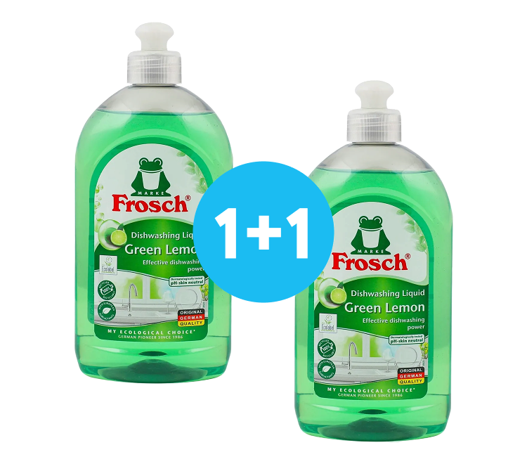 Рідина для миття посуду Frosch Зелений Лимон 500 мл