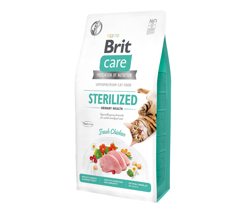 Сухий корм для котів Brit Care GF Sterilized Urinary Health з куркою, 7кг Сухий корм для котів Brit Care GF Sterilized Urinary Health з куркою, 7кг
