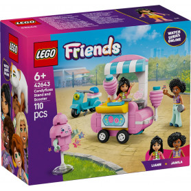 Image of Lego Friends Candyfloss Stand And Scooter 42643