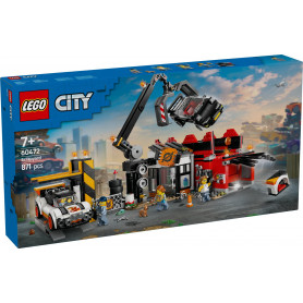 Image of Lego City Scrapyard With Cars 60472